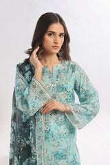 3 Piece Unstitched Printed Lawn Suit CLP-52017