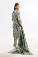 3 Piece Unstitched Printed Lawn Suit CLP-52022