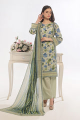 3 Piece Unstitched Printed Lawn Suit CLP-52022