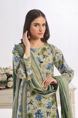 3 Piece Unstitched Printed Lawn Suit CLP-52022