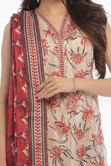 3 Piece Unstitched Printed Lawn Suit CLP-52025