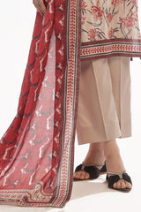 3 Piece Unstitched Printed Lawn Suit CLP-52025