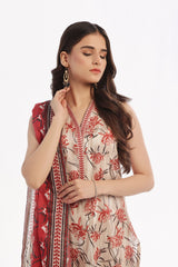 3 Piece Unstitched Printed Lawn Suit CLP-52025