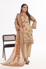 3 Piece Unstitched Printed Lawn Suit CLP-52030