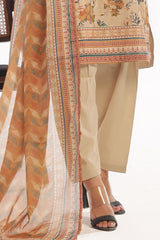 3 Piece Unstitched Printed Lawn Suit CLP-52030