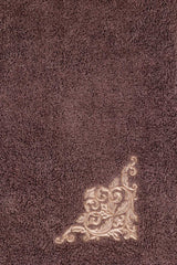 Cocoa Combed 3Pc Embroidered towel set