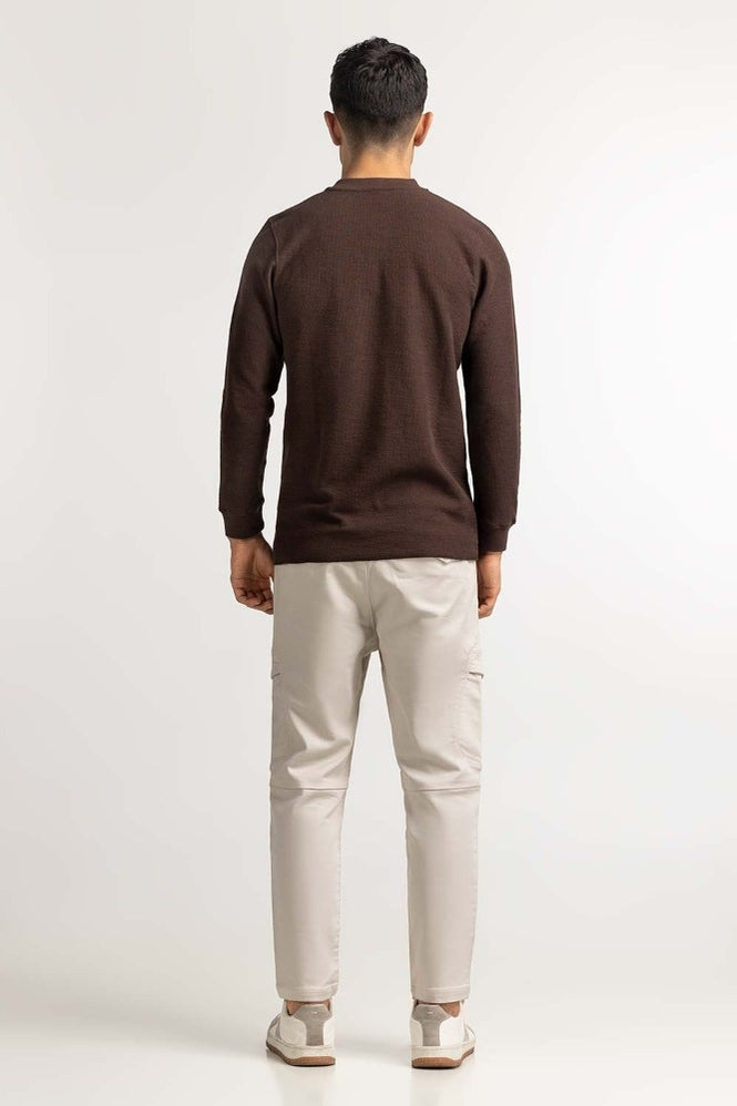 Coffee Basic Henley MN-HNL-FS-WS23-004