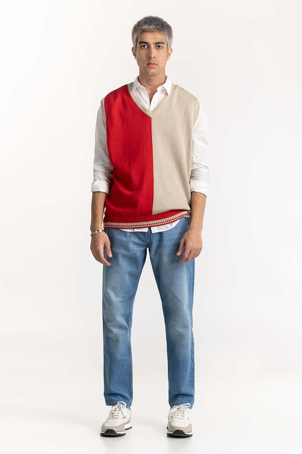 Color Block Vest 224-111-010
