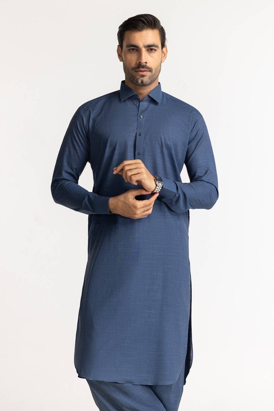 Concept Slub Unstitched Fabric Cotton-LF
