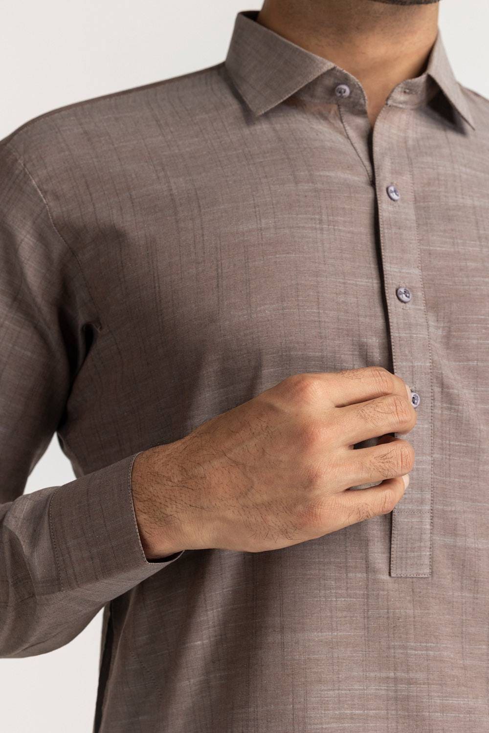 Concept Slub Unstitched Fabric Cotton-LF