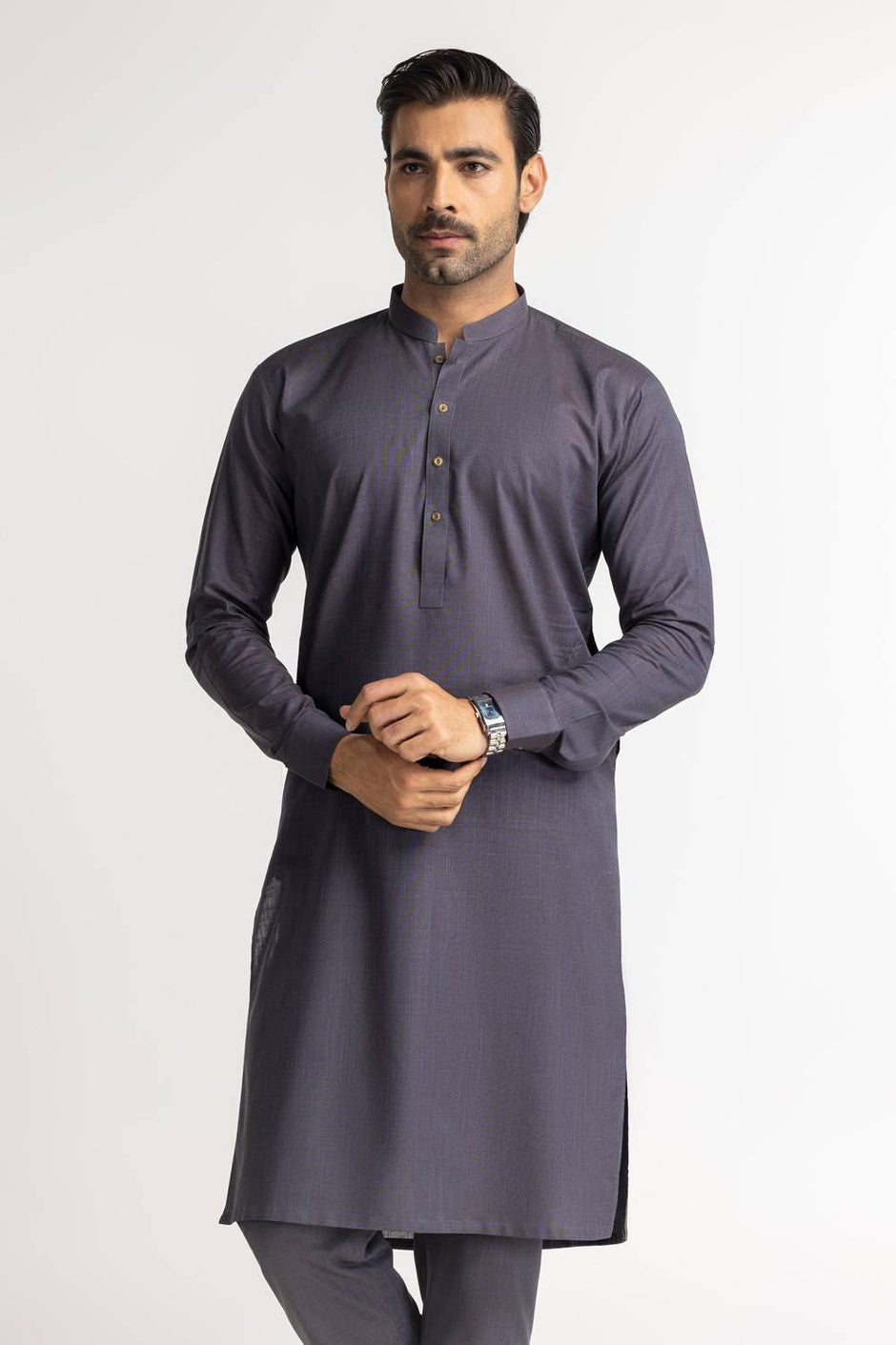 Concept Slub Unstitched Fabric Cotton-LF