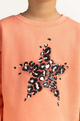 Coral Printed Sweatshirt 224-612-002
