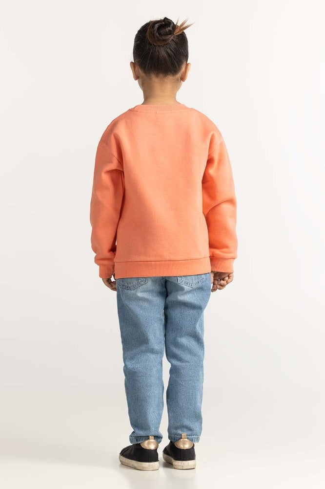 Coral Printed Sweatshirt 224-612-002