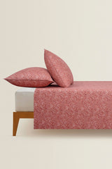 Coral Spice T-200 Bed Sheet Set