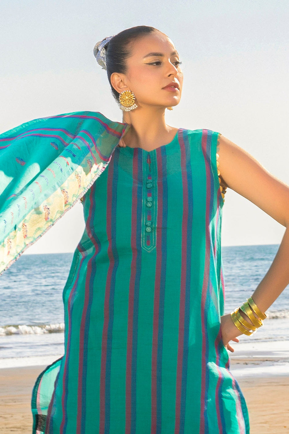 3 Piece Unstitched Embroidered Paper Cotton Jacquard Suit