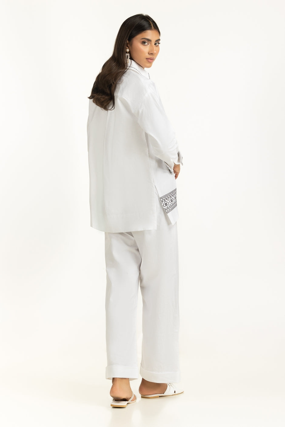 Cotton Embroidered Co-ord Set