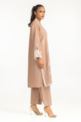 Cotton Jacquard Embroidered Co-Ord Set IPST-44723-A