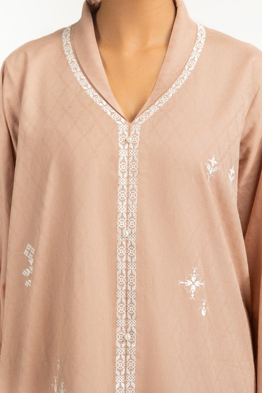 Cotton Jacquard Embroidered Co-Ord Set IPST-44723-A