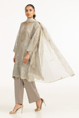 Cotton Net Embroidered Dupatta IPD-44651