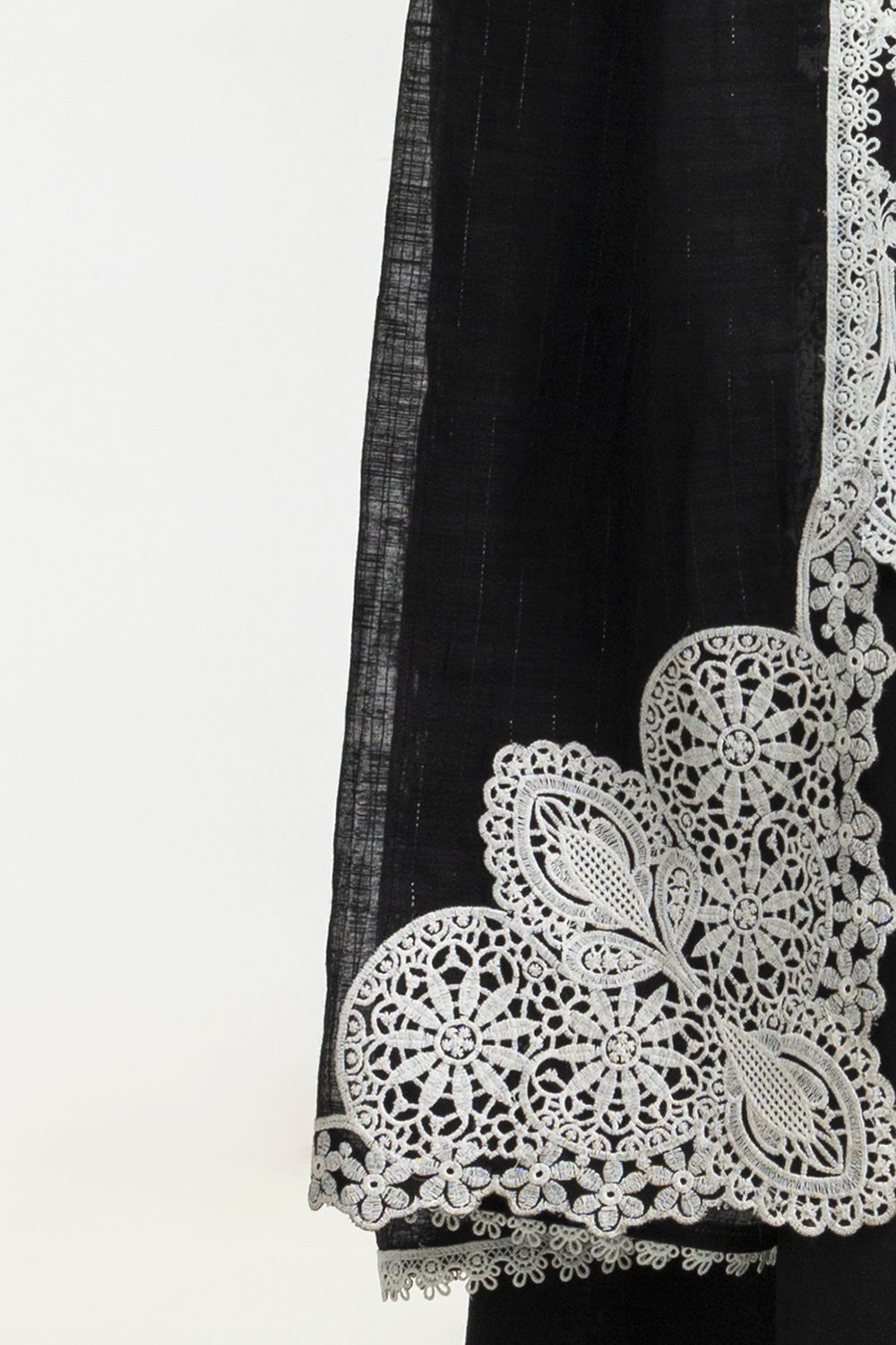 Cotton Net Sequins Embroidered Dupatta IPD-44648