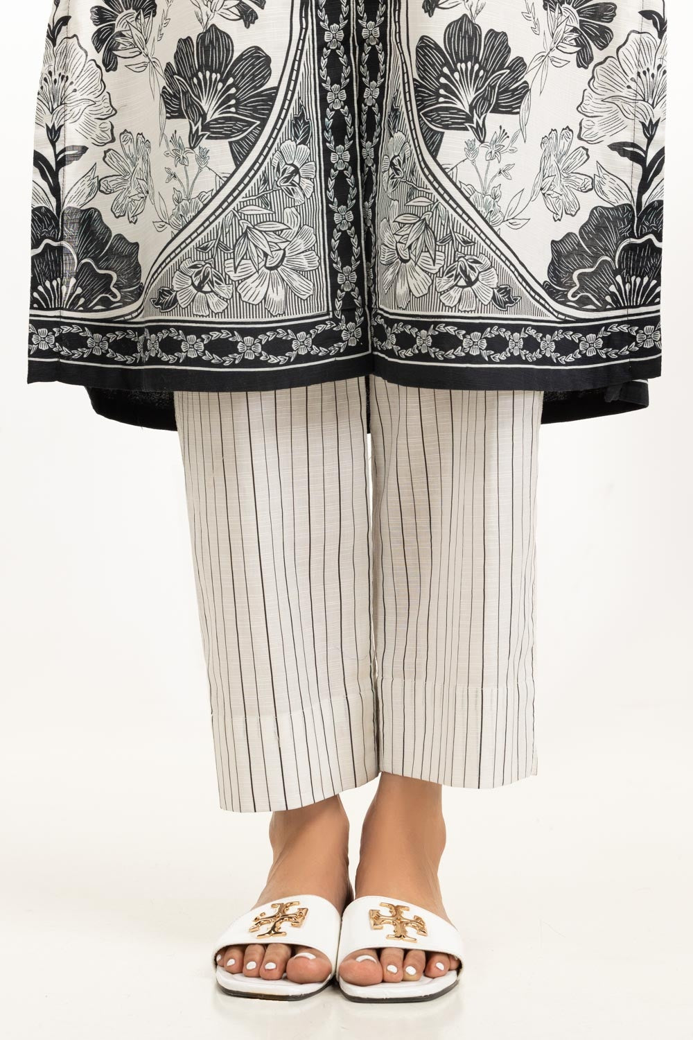 Cotton Printed Vertical Stripe Co-Ord Set IPST-44467