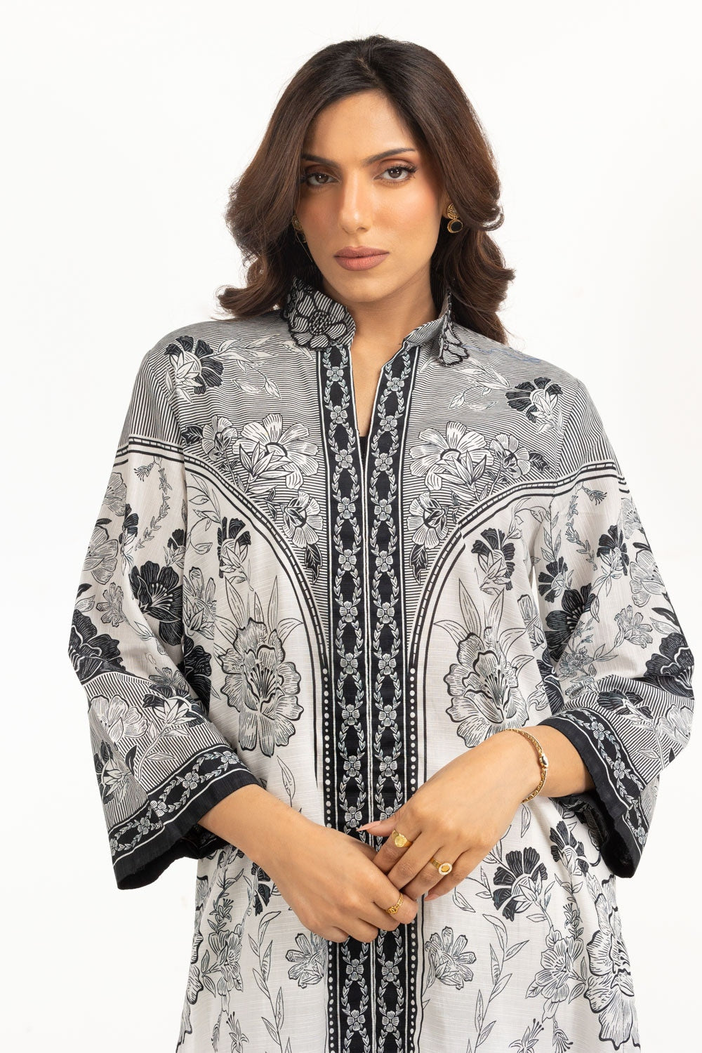 Cotton Printed Vertical Stripe Co-Ord Set IPST-44467