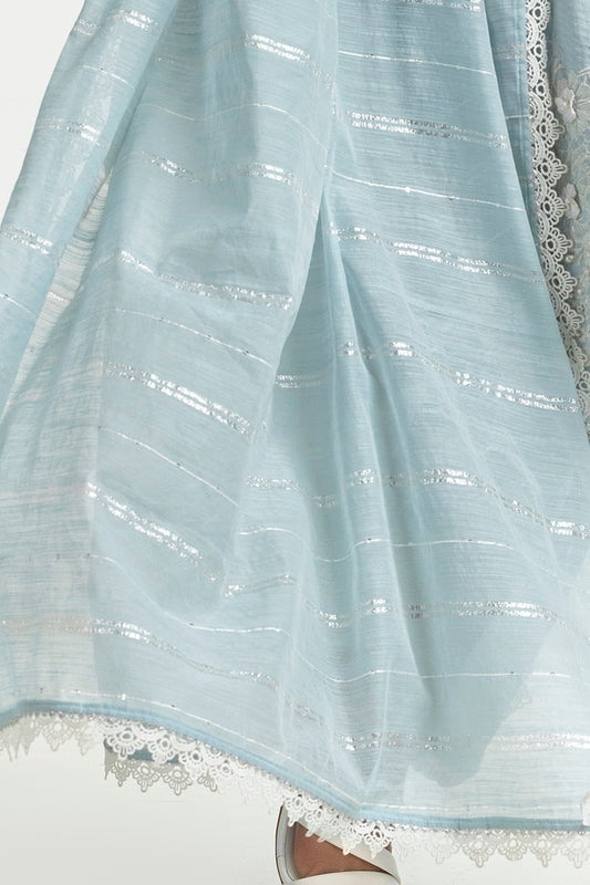 Cotton Sequins yarn-dyed Dupatta IPD-44660