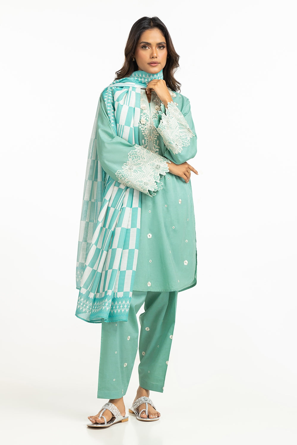Cotton Silk Printed Dupatta IPD-44619