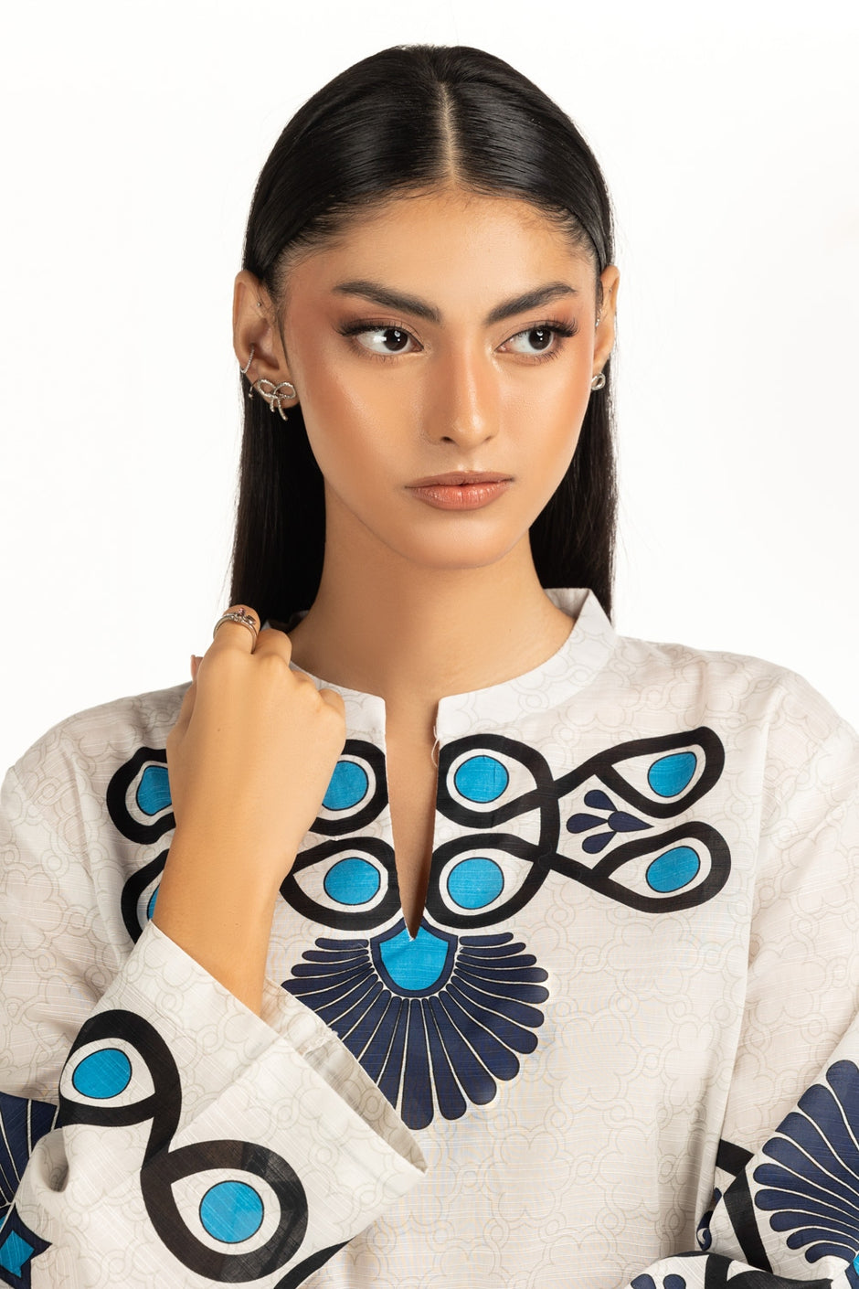 Cotton Verticle Printed Co-Ord Set