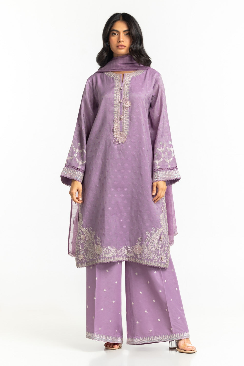 Cotton Zari Embroidered Dupatta IPD-44663
