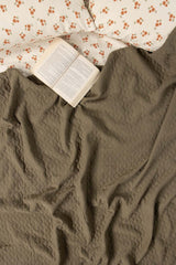 Covert Green Matelasse Blanket