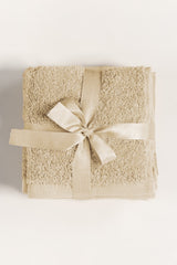 Cream Combed Towel 4 Pcs Set