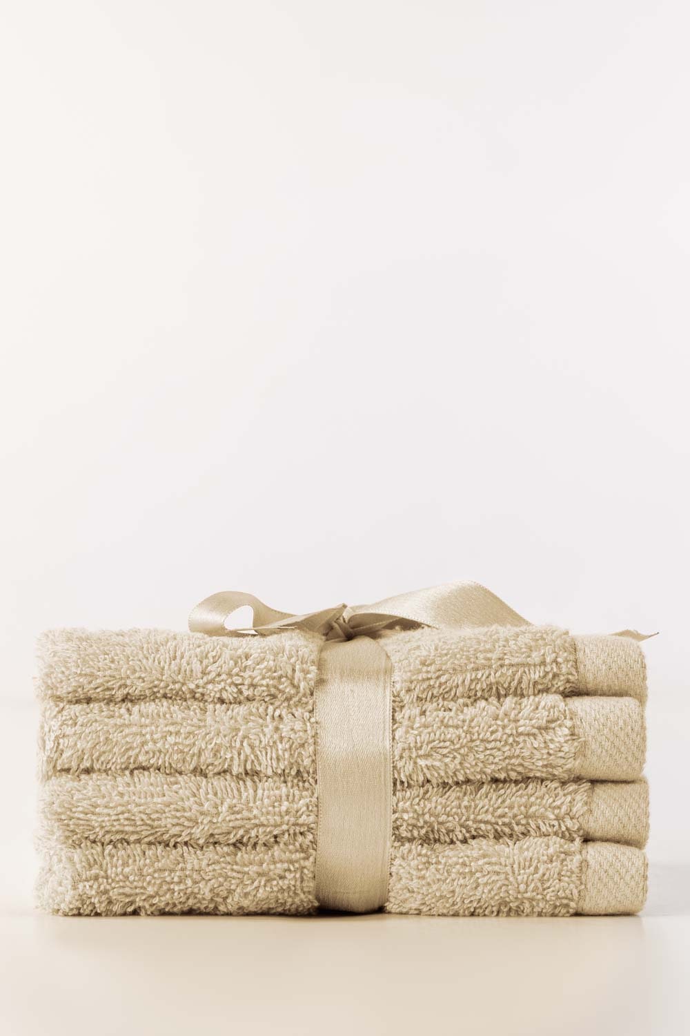 Cream Combed Towel 4 Pcs Set