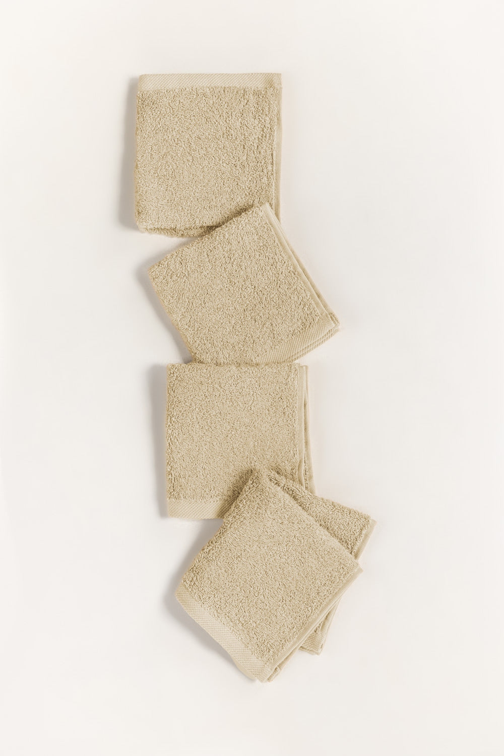 Cream Combed Towel 4 Pcs Set