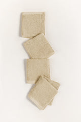 Cream Combed Towel 4 Pcs Set