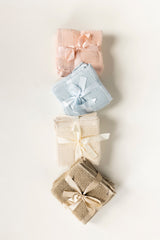 Cream Combed Towel 4 Pcs Set