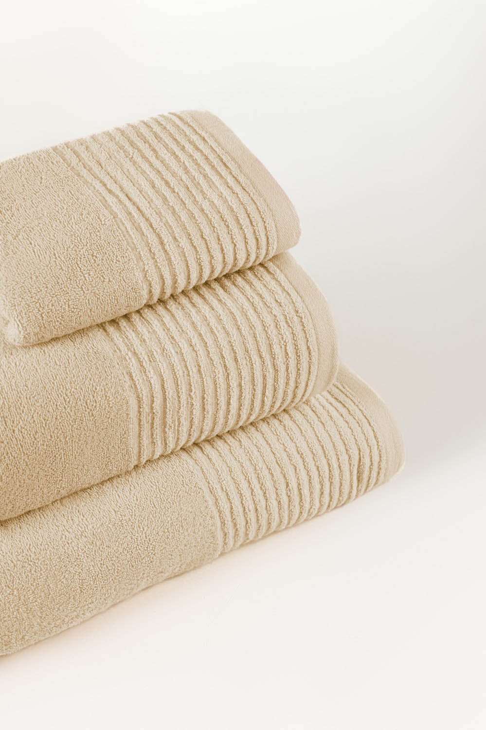 Cream Combed Towel Plain 25