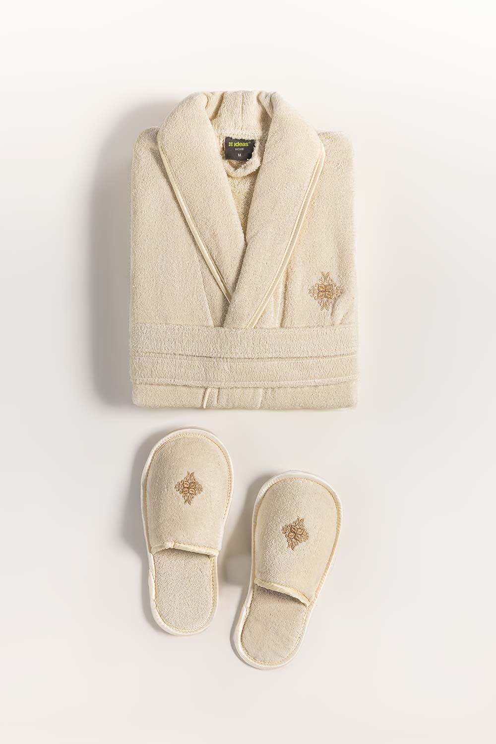 Cream Velour Bathrobe 25