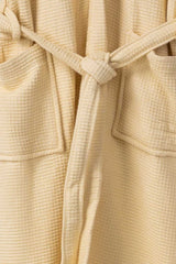 Cream Waffle Bathrobe 25