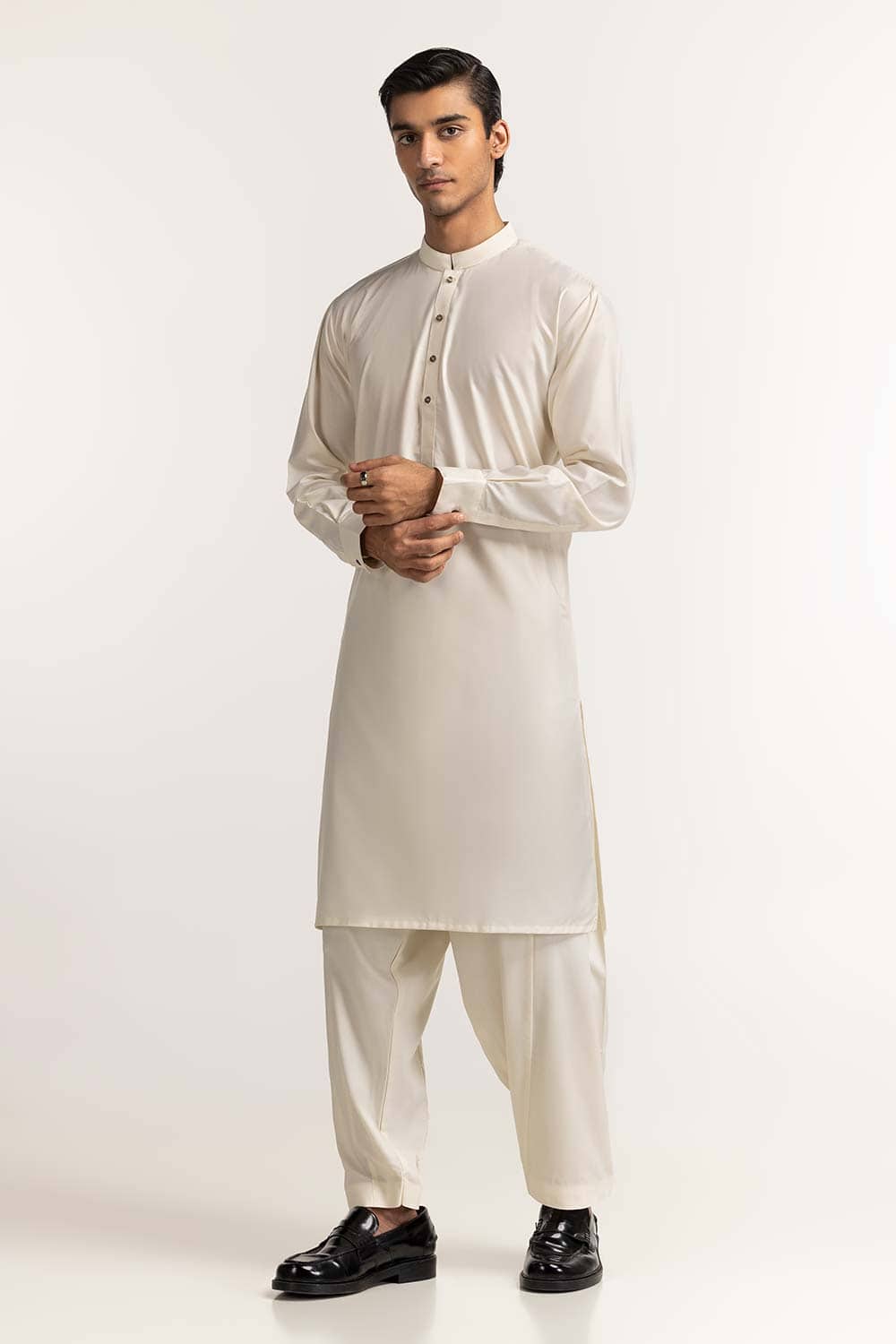 Cream Basic Suit
