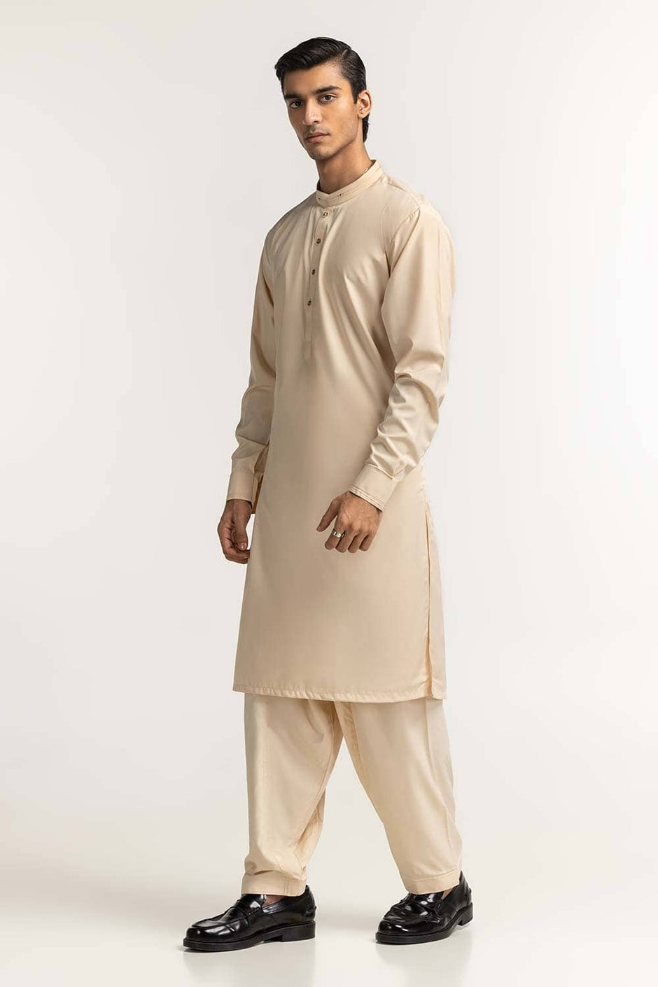 Cream Basic Suit