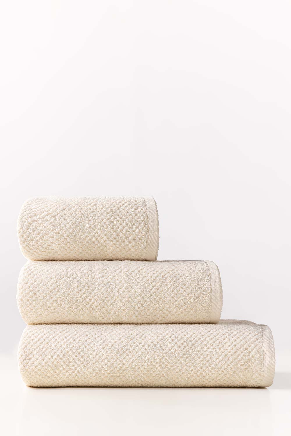Cream Plain Combed Towel 24