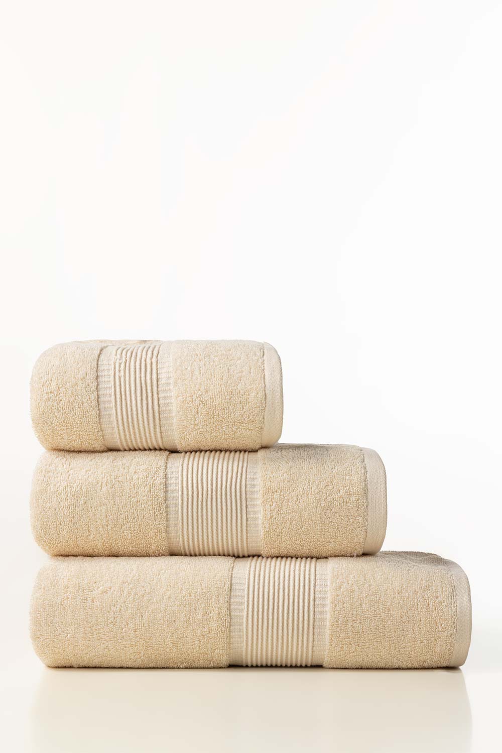 AW24-Cream Combed Towel Plain