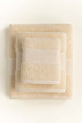 AW24-Cream Combed Towel Plain