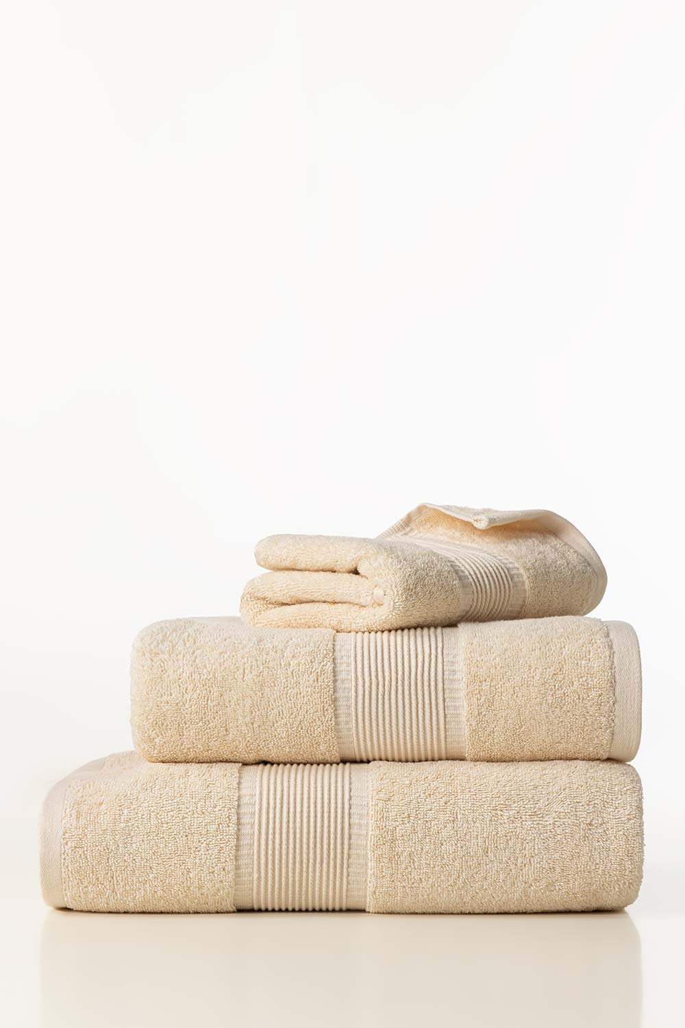 AW24-Cream Combed Towel Plain
