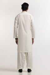 Cream Embroidered Suit SK-E24-023