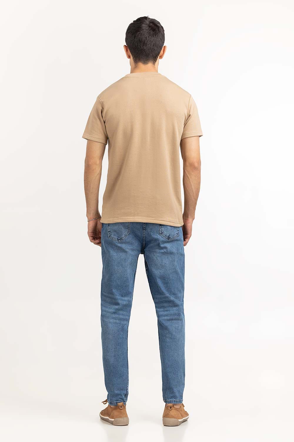 Cream Knit Regular T-shirt 224-113-014