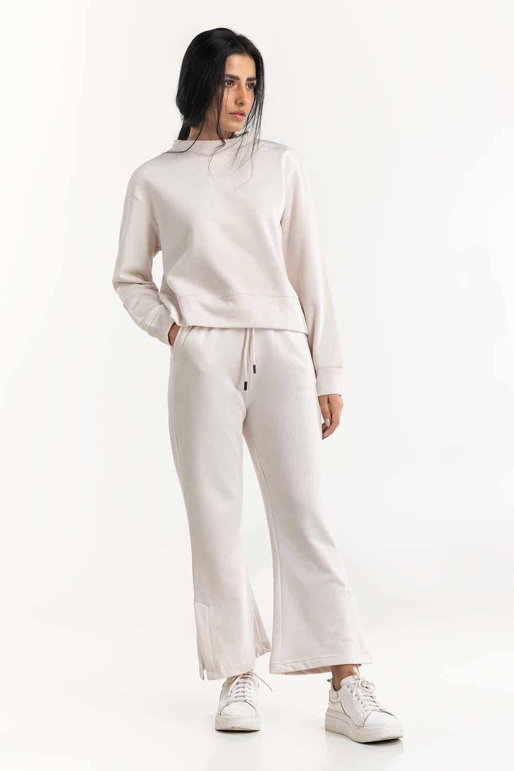 Cream Sweatshirt 224-212-099