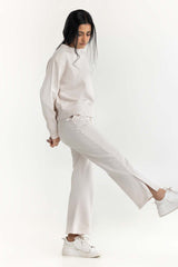 Cream Sweatshirt 224-212-099