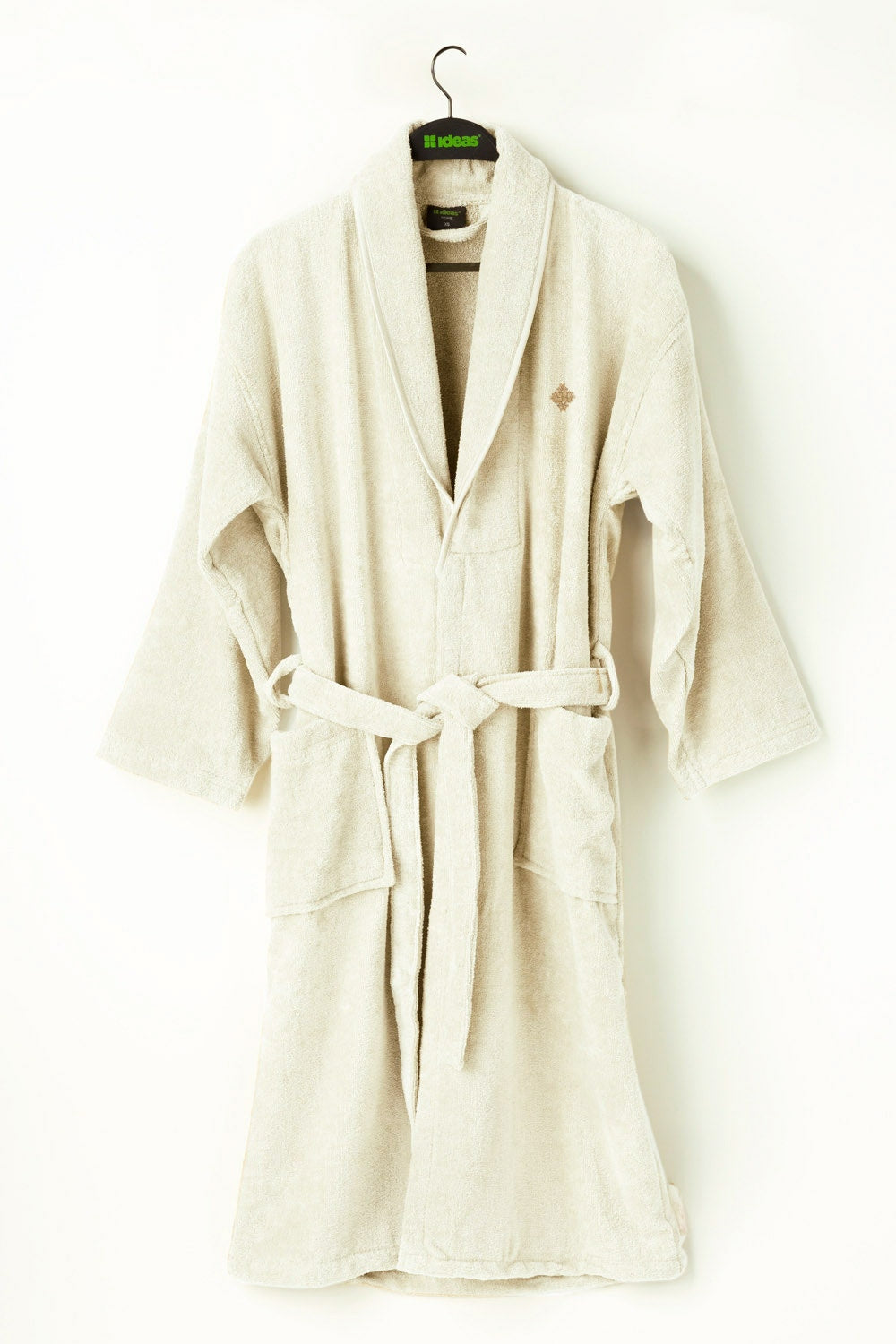 Cream Velour Bathrobe 22 W